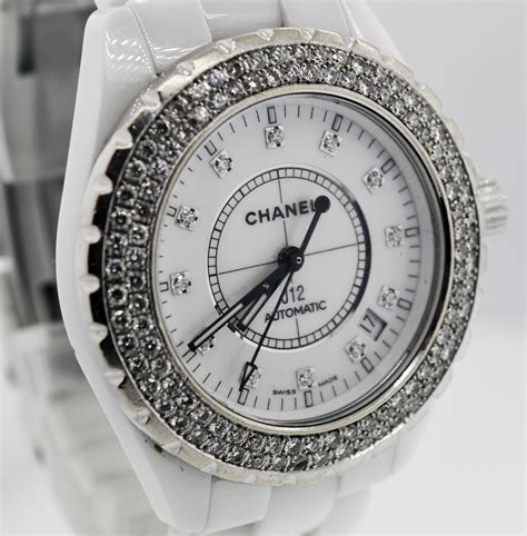 chanel j12 white pre owned|chanel j12 white watch price.